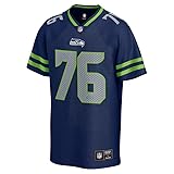 Seattle Seahawks NFL Jersey Trikot T-Shirt Shirt ** Core Foundation ** (DE/NL/SE/PL, Alphanumerisch, XXL, Regular, Regular, Athletic Navy/Bright Green)