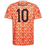 EK 88 Fußballtrikot Gullit - Niederlande - Orange - Kinder und Erwachsene - Jungen - Sportsachen - Geschenk - Sport t Shirt - Sportbekleidung - Größe XL