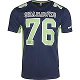 Majestic Seattle Seahawks Moro Est. 76 Mesh Jersey NFL T-Shirt L
