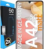 2x se® 3D SCHUTZFOLIE Entspiegelt für Samsung Galaxy A42 5G,Anti-Staub, 100% Fingerabdruck & FaceID kompatibel, einfache blasenfreie Installation, Ultra-Klar, Stoß-Kratzfest, aus D