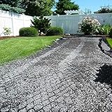 Kiesstabilisator für Terrasse und Auffahrt, 5 cm hoch, Geo-Gitter, Pflastersteingitter, Bodengitter für Wege und Schuppen, 3 x 7