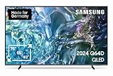 Samsung QLED 4K Q64D Fernseher 65 Zoll, TV mit Quantum Prozessor Lite, 100% Farbvolumen, 4K Upscaling, Motion Xcelerator, Smart TV, GQ65Q64DAUXZG, Deutsches M